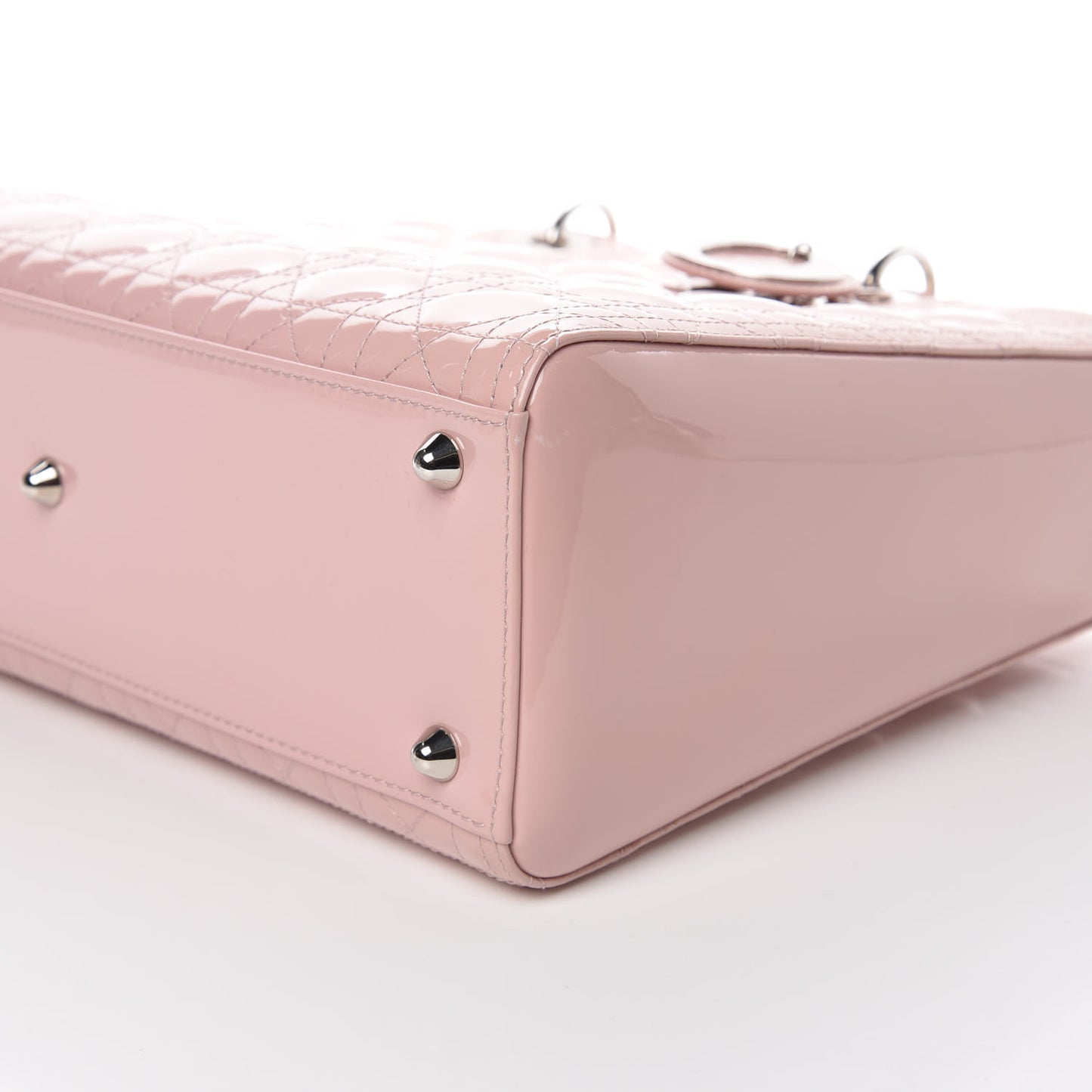 Patent Cannage Large Lady Dior Light Pink