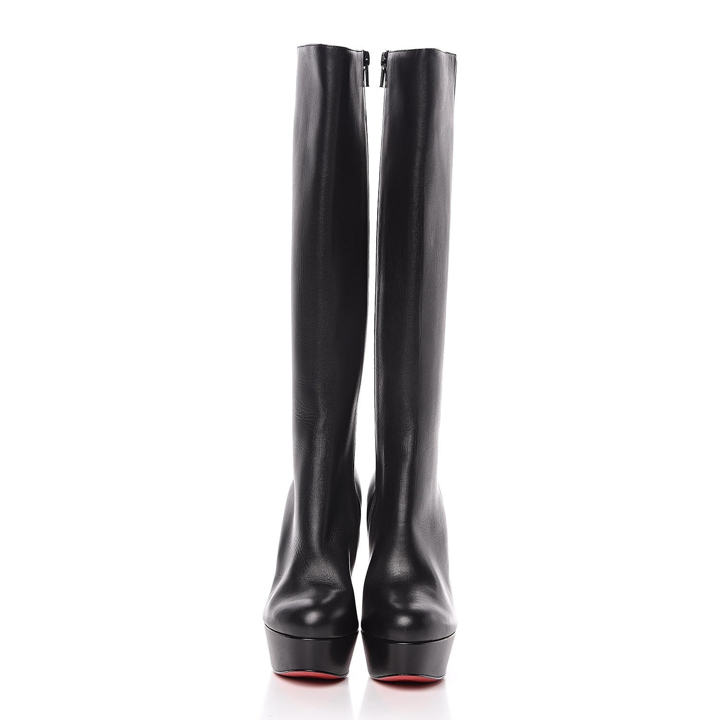 Shiny Calfskin Lady 120 Boot 36 Black