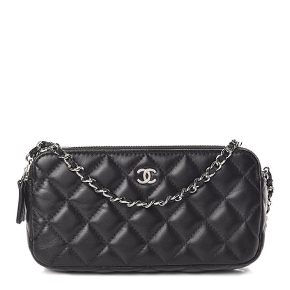 Chanel Lambskin Quilted Small Clutch With Chain Black 1 of 11