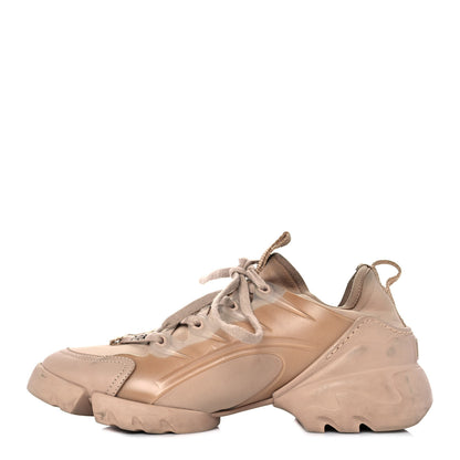 Christian Dior Neoprene Rubber Womens D-Connect Sneakers 37.5 Nude 1 of 7