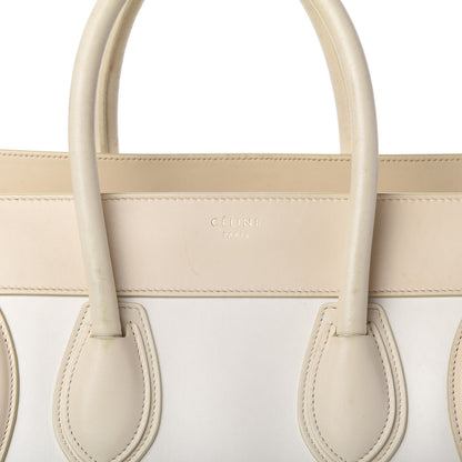 Celine Smooth Calfskin Mini Tri-Color Luggage White 9 of 15