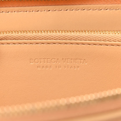 Bottega Veneta Nappa Maxi Intrecciato Zip Around Wallet Almond 6 of 11