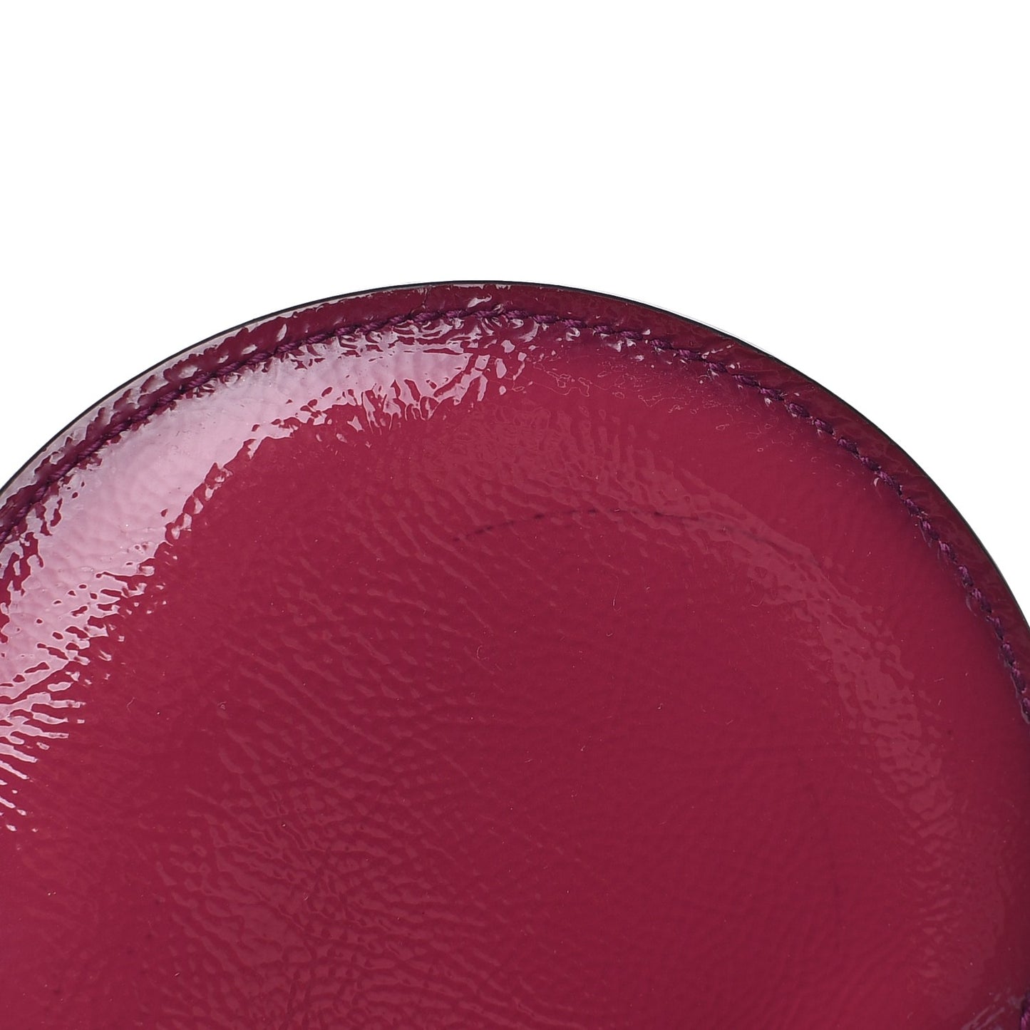 Patent Soho Round Coin Purse Bright Bougainvillea