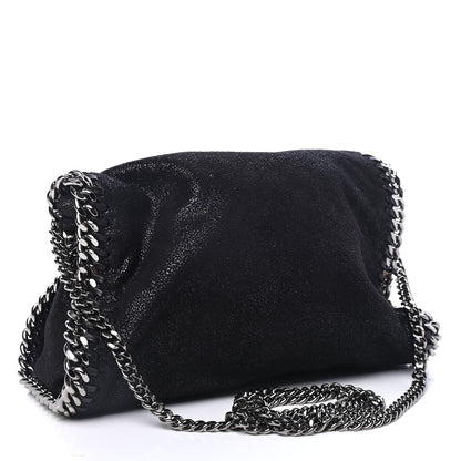 Stella McCartney Shaggy Deer Mini Falabella Fold Over Tote Black 2 of 4