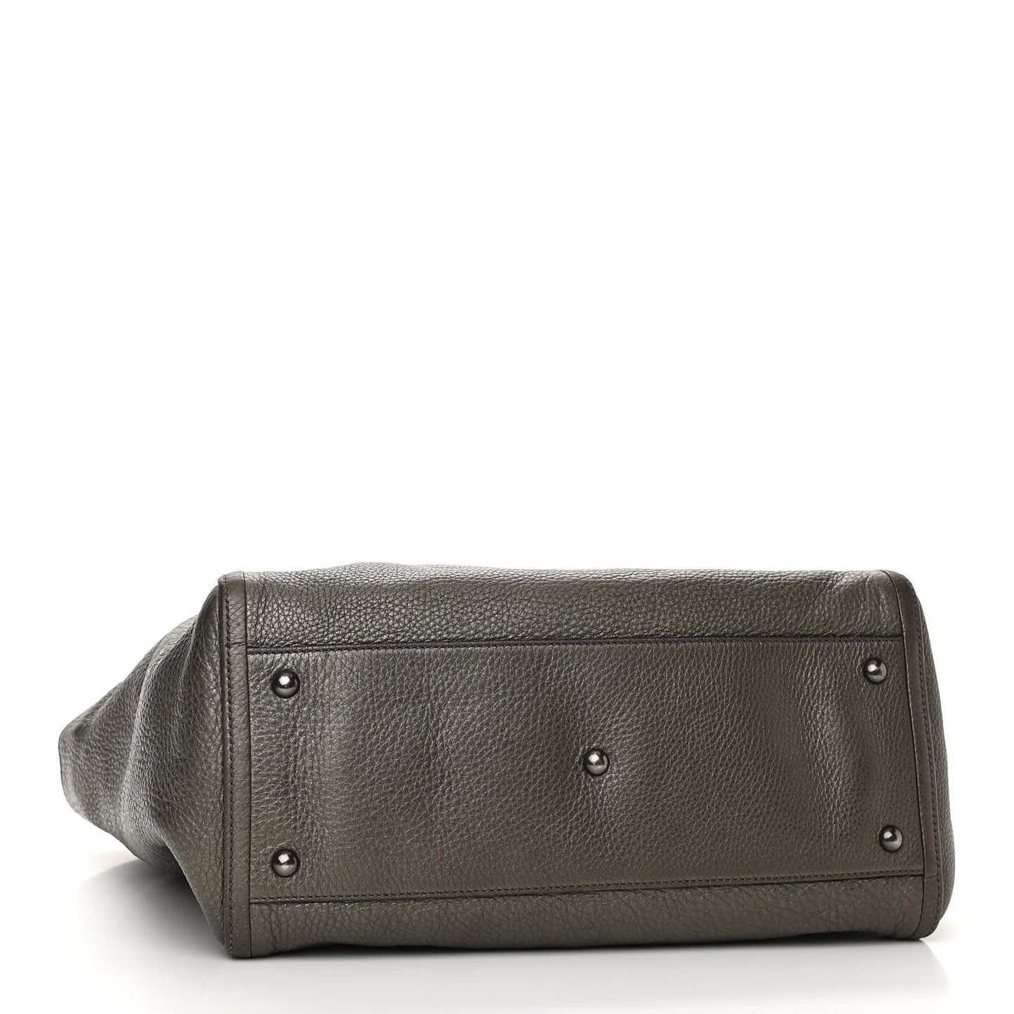 Metallic Pebbled Calfskin Medium Soho Shoulder Bag Sasso
