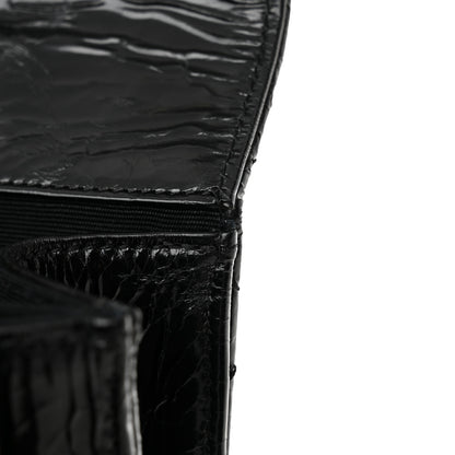 Chanel Glazed Calfskin Quilted Rita Top Handle Flap Black 13 of 16