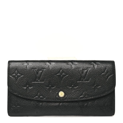 Louis Vuitton Empreinte Emilie Wallet Black Dune 1 of 11