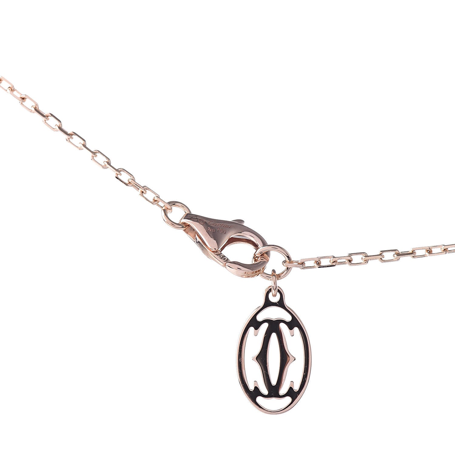 Cartier 18K Pink Gold Diamond SM D'Amour Pendant Necklace 6 of 7