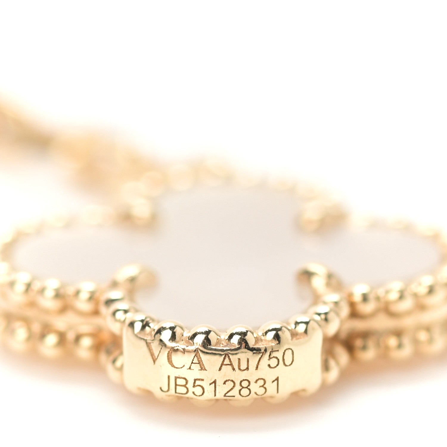 Van Cleef & Arpels 18K Yellow Gold Mother of Pearl Onyx 6 Motifs Magic Alhambra Necklace 5 of 6