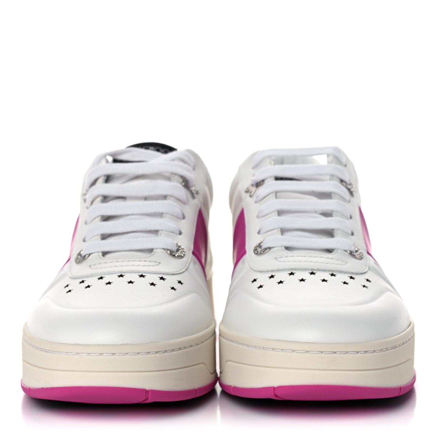 Calfskin Sneakers 40 White Pink