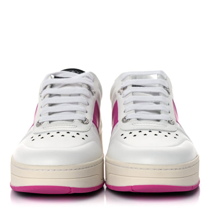 Jimmy Choo Calfskin Sneakers 40 White Pink 2 of 8