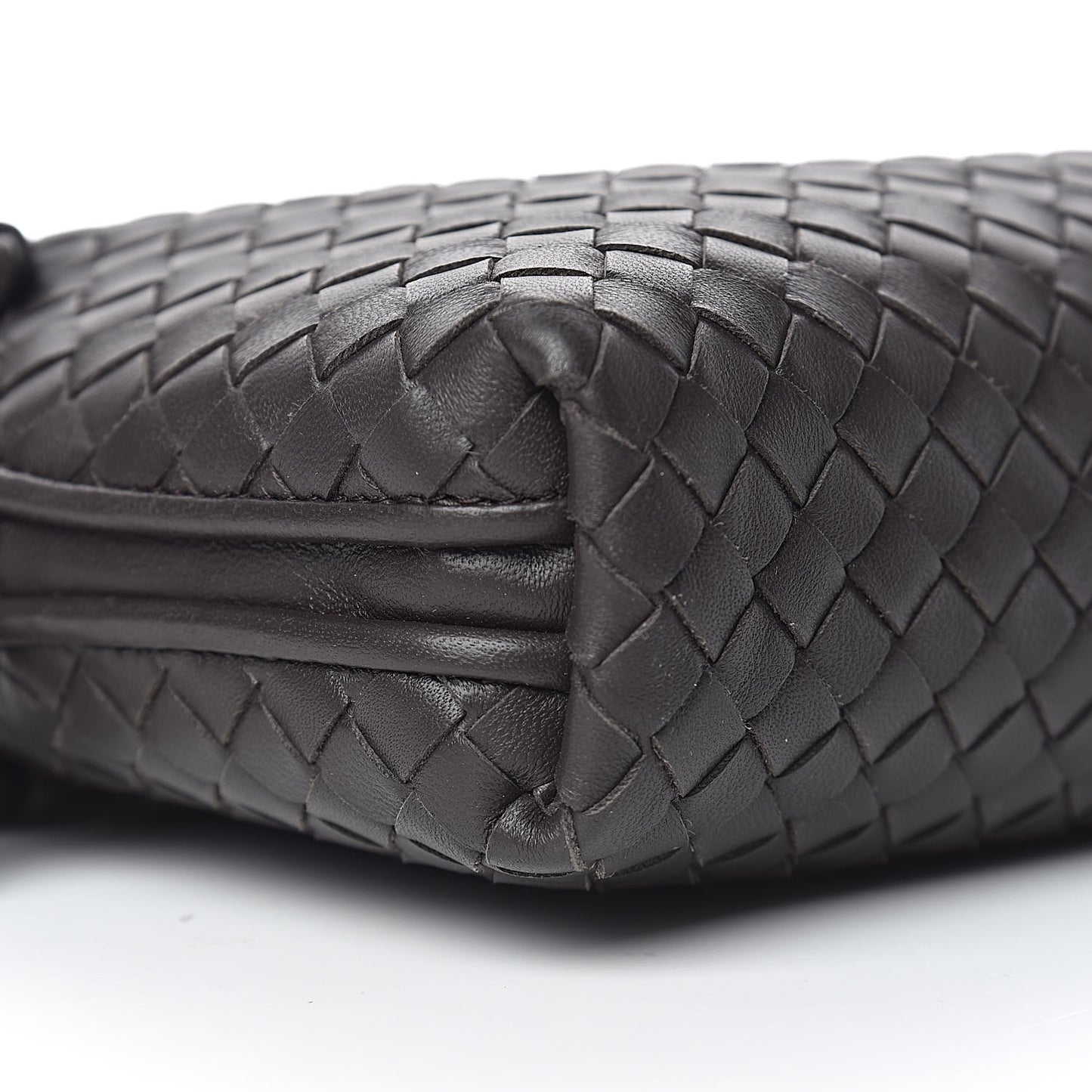 Nappa Intrecciato Pillow Crossbody Messenger Ebano