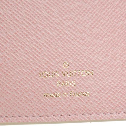 Louis Vuitton Damier Azur Victorine Wallet Rose Ballerine 6 of 8