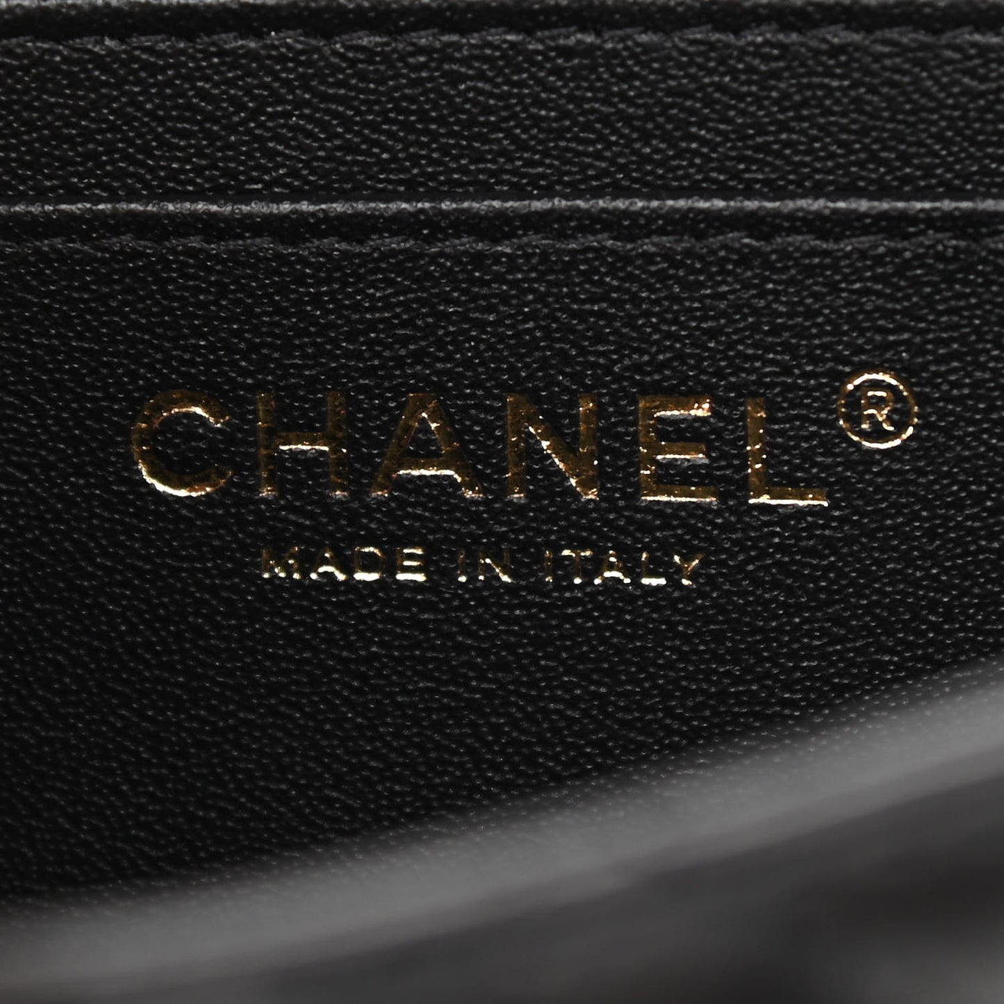 Lambskin Quilted Mini Square Flap Black