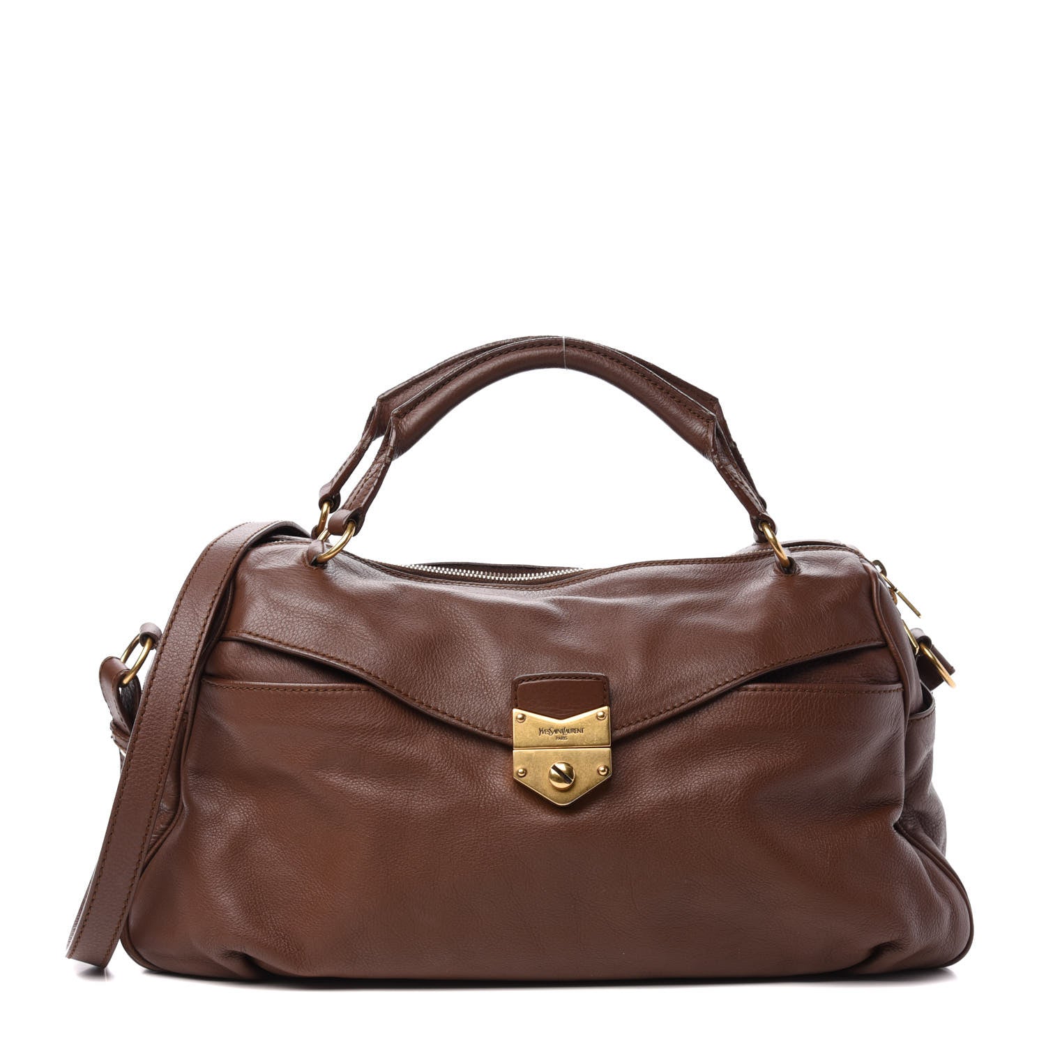 Saint Laurent Calfskin Sac Dandy Brown 1 of 11