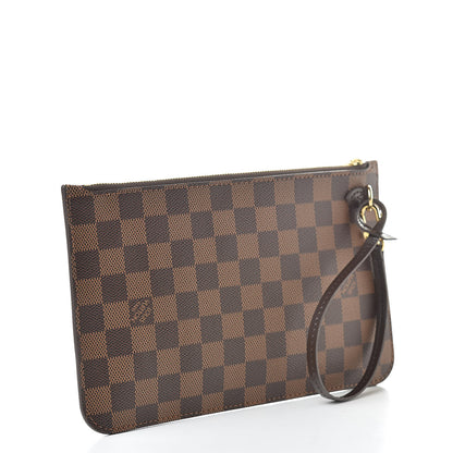 Louis Vuitton Damier Ebene Neverfull MM GM Pochette 3 of 9