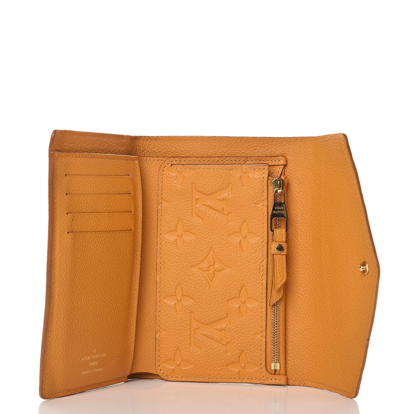 Empreinte Compact Curieuse Wallet Safran