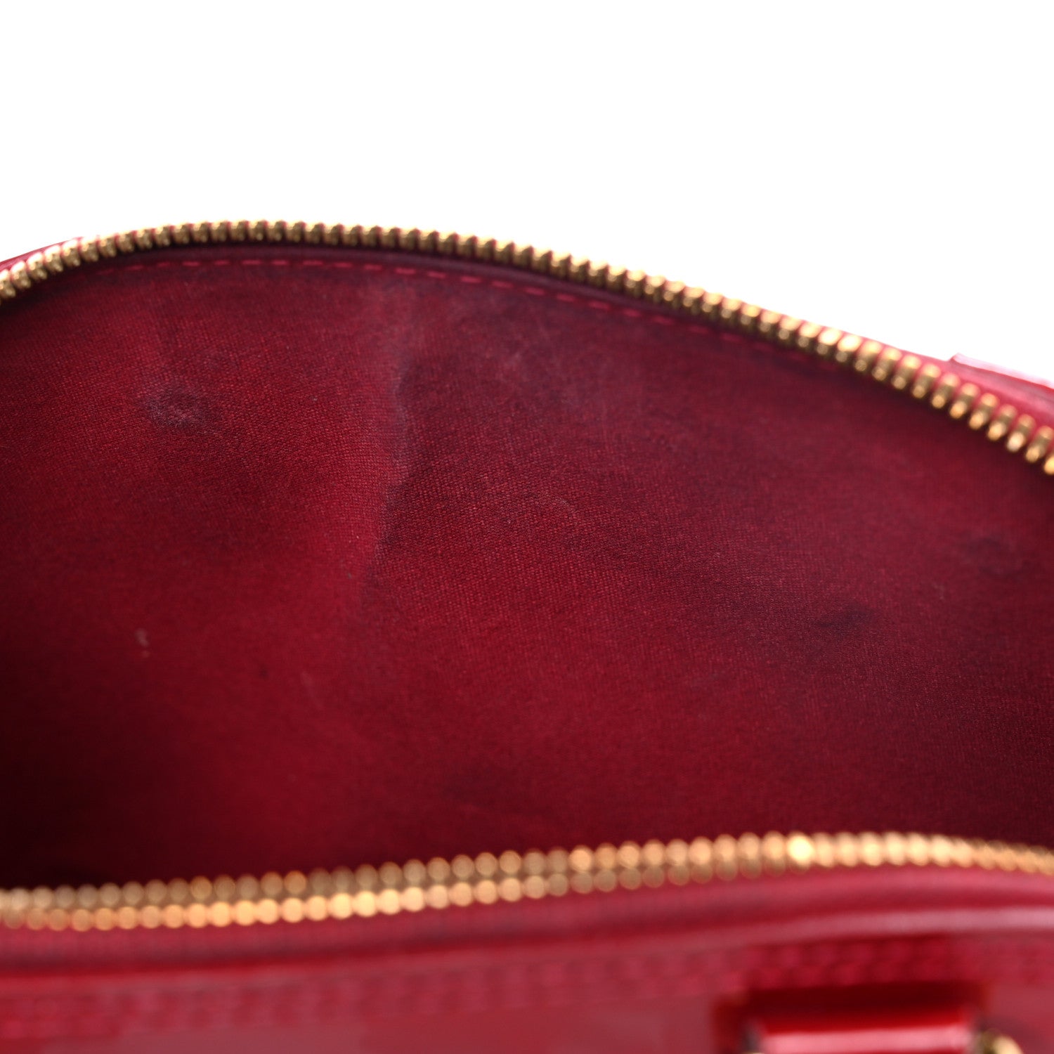 Louis Vuitton Vernis Alma BB Cherry 14 of 21
