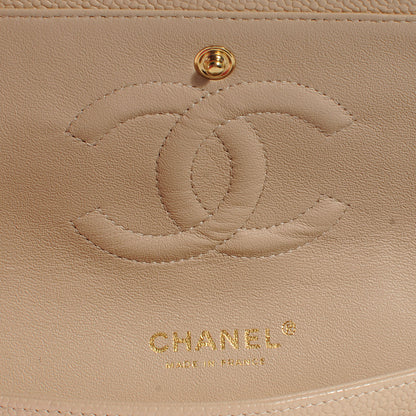 Chanel Caviar Quilted Medium Double Flap Beige 5 of 7