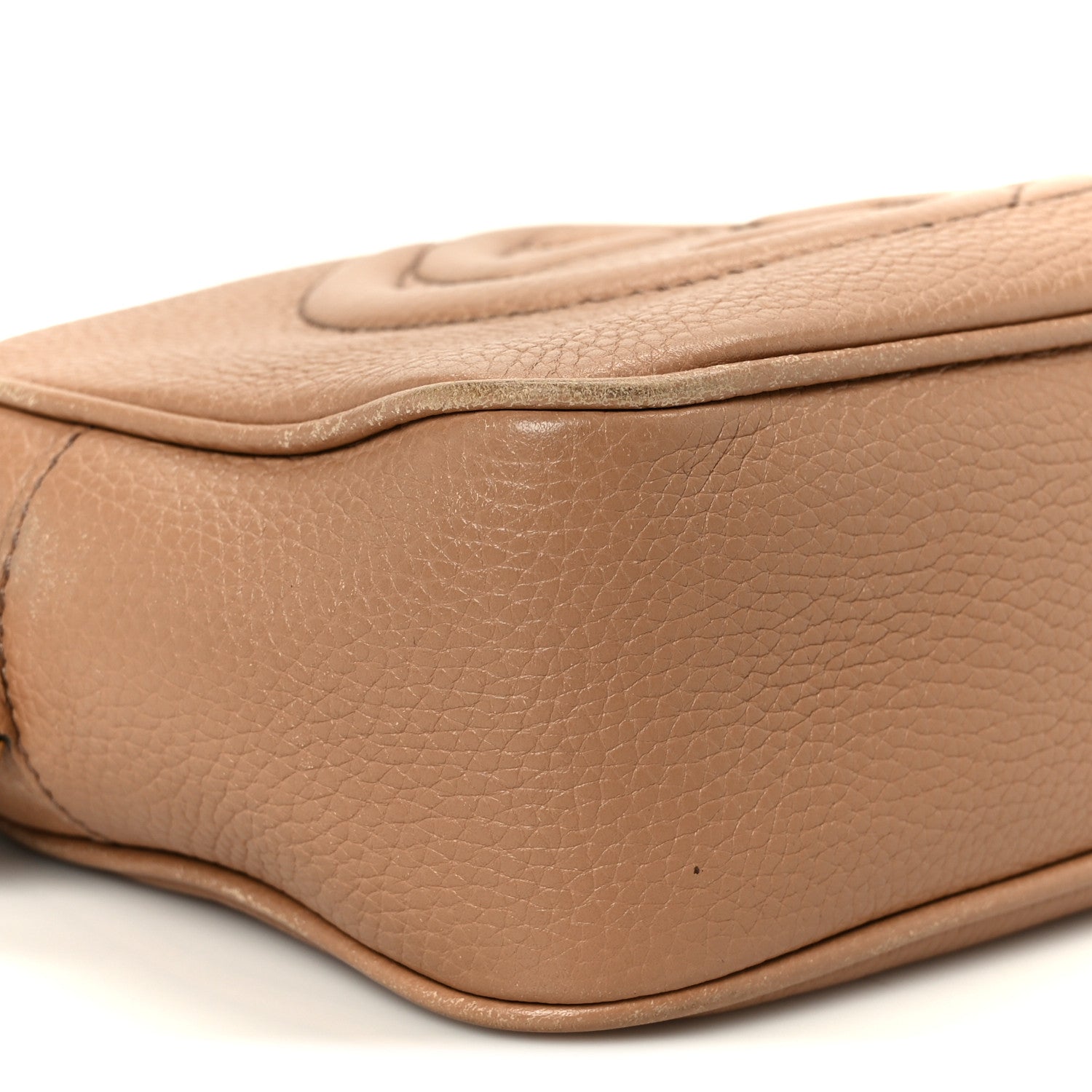 Gucci Pebbled Calfskin Small Soho Disco Bag Camelia 10 of 11