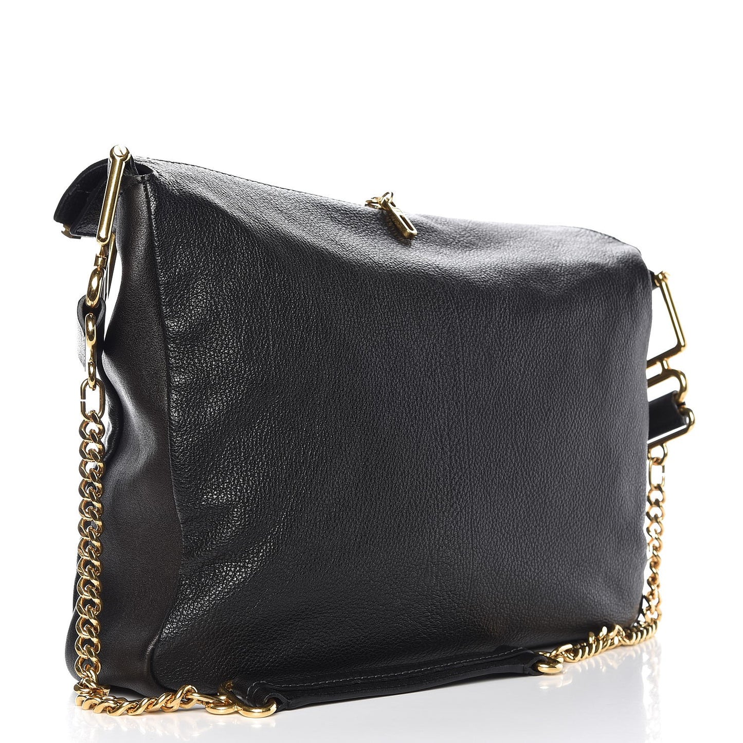 Sheepskin Vanessa Chain Shoulder Bag Black