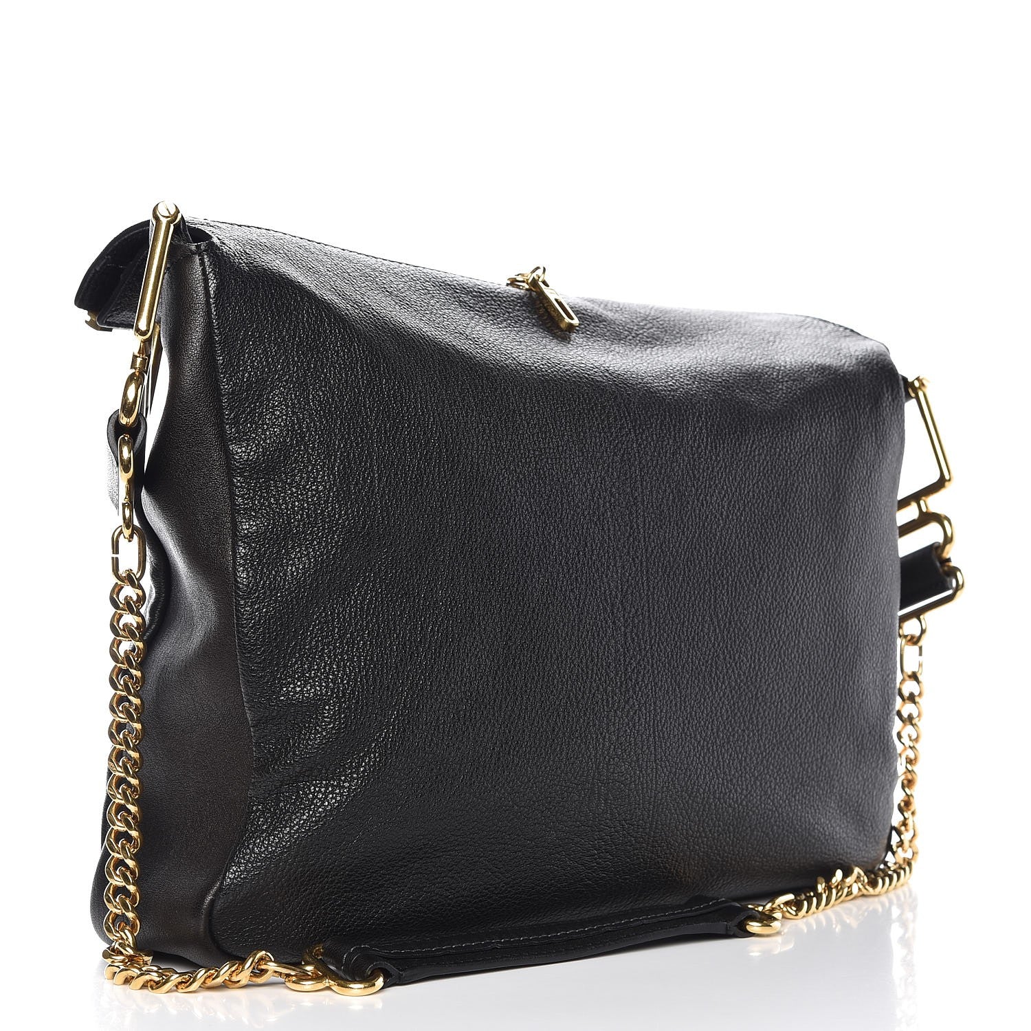 Chloe Sheepskin Vanessa Chain Shoulder Bag Black 3 of 7