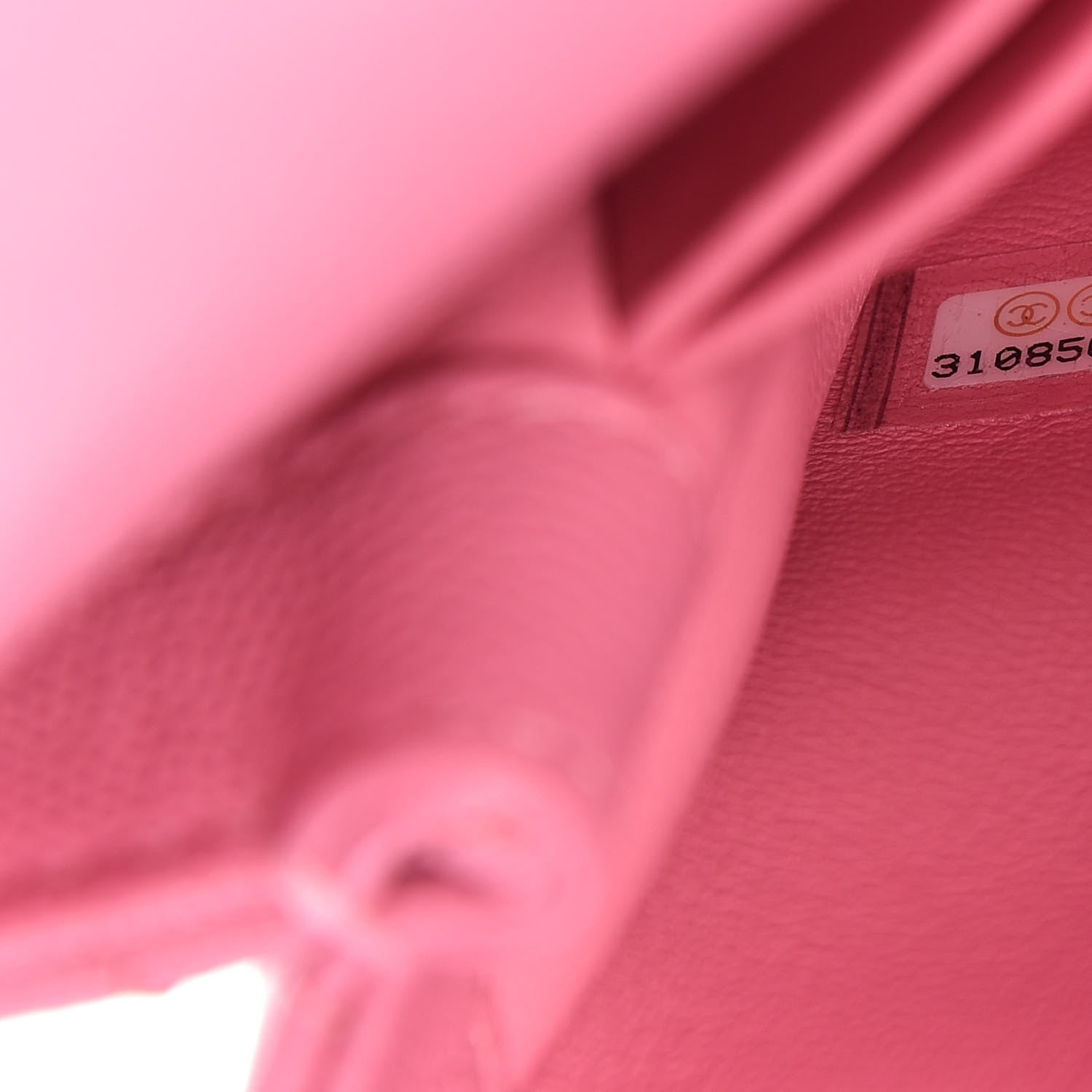 Chanel Caviar Lizard Embossed Quilted Mini Coco Handle Flap Pink 9 of 9