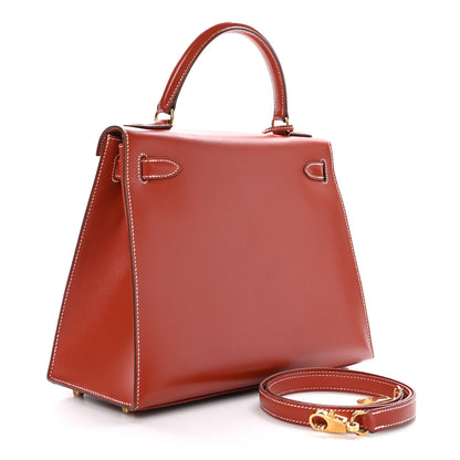 Hermes Box Kelly Sellier 28 Brique 4 of 25