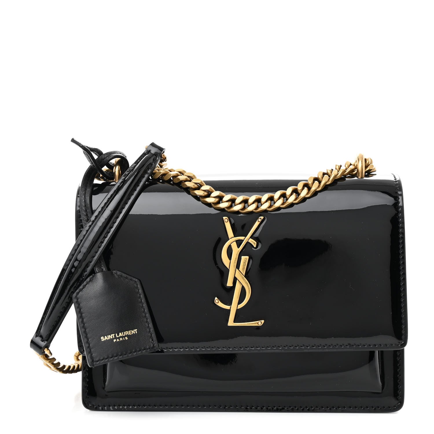Saint Laurent Patent Small Monogram Sunset Black 1 of 13