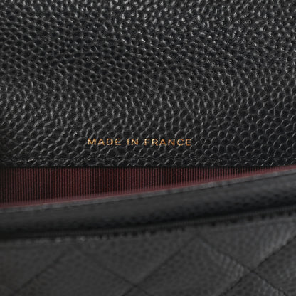 Chanel Caviar Quilted Flap Card Holder Wallet Black 7 of 8