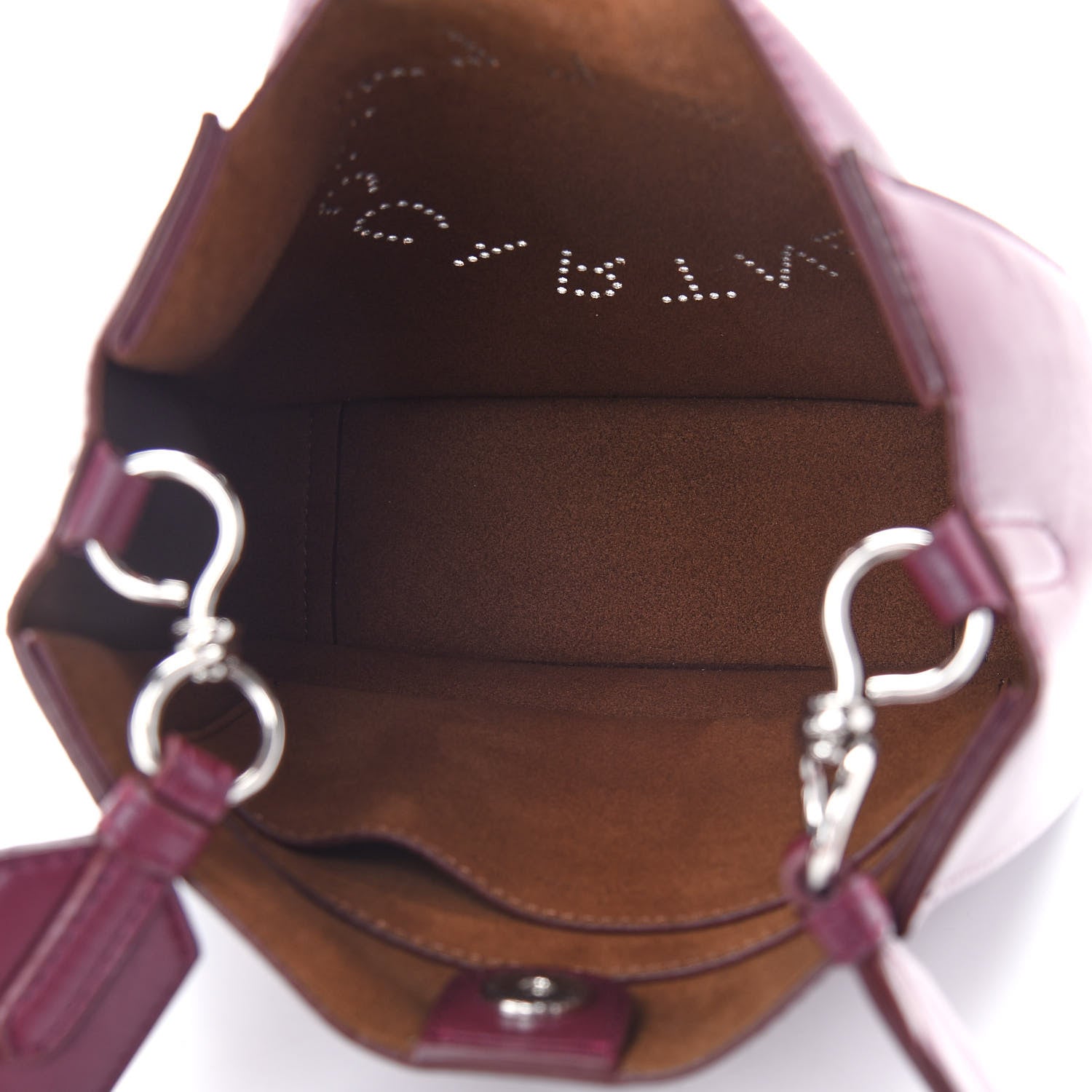 Stella McCartney Eco Alter Nappa Perforated Logo Mini Crossbody Wine 4 of 7