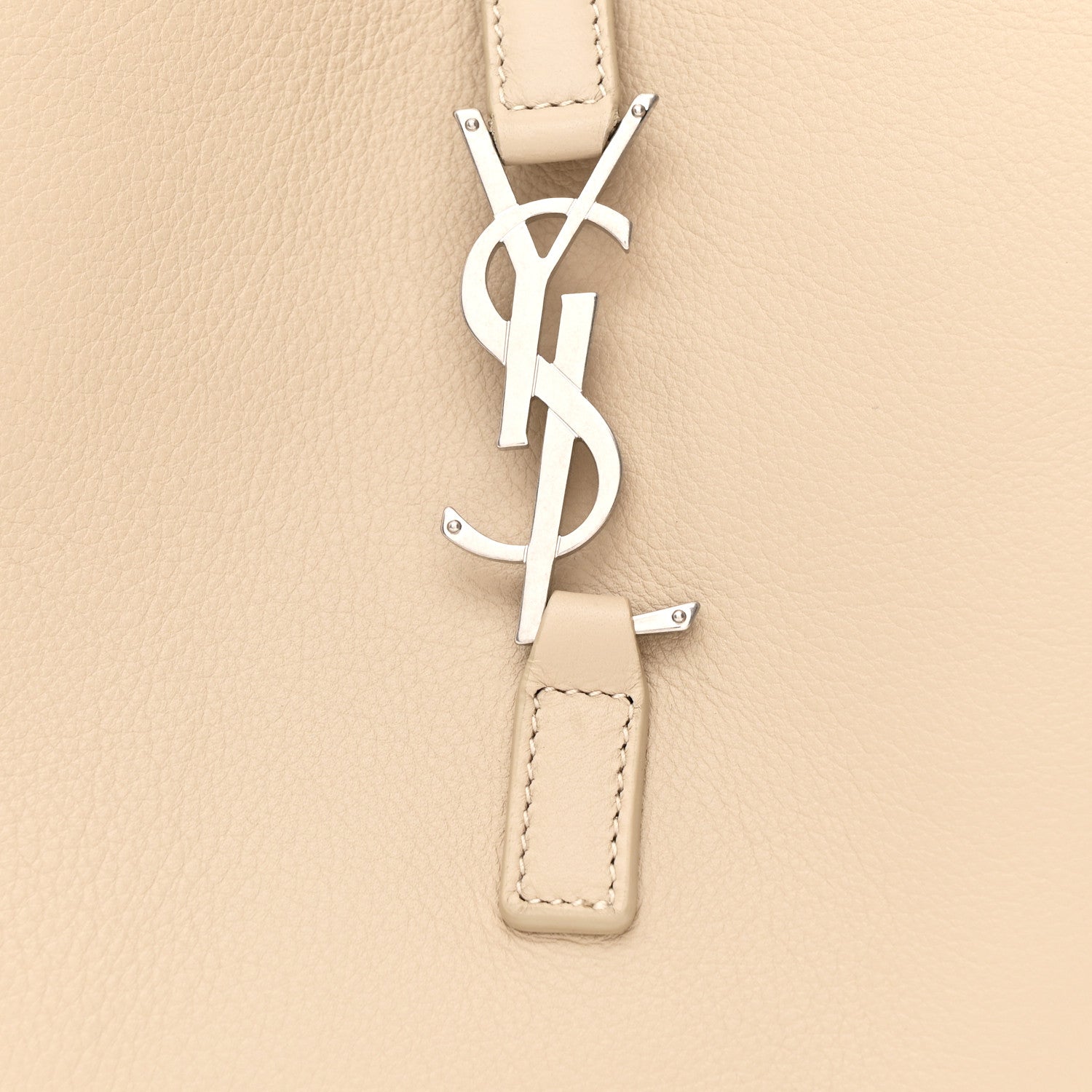 Saint Laurent Smooth Calfskin Small Le 5 A 7 Soft Hobo Sea Salt 8 of 10
