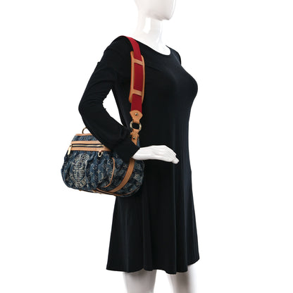 Louis Vuitton Denim Raye Porte Epaule MM 2 of 8