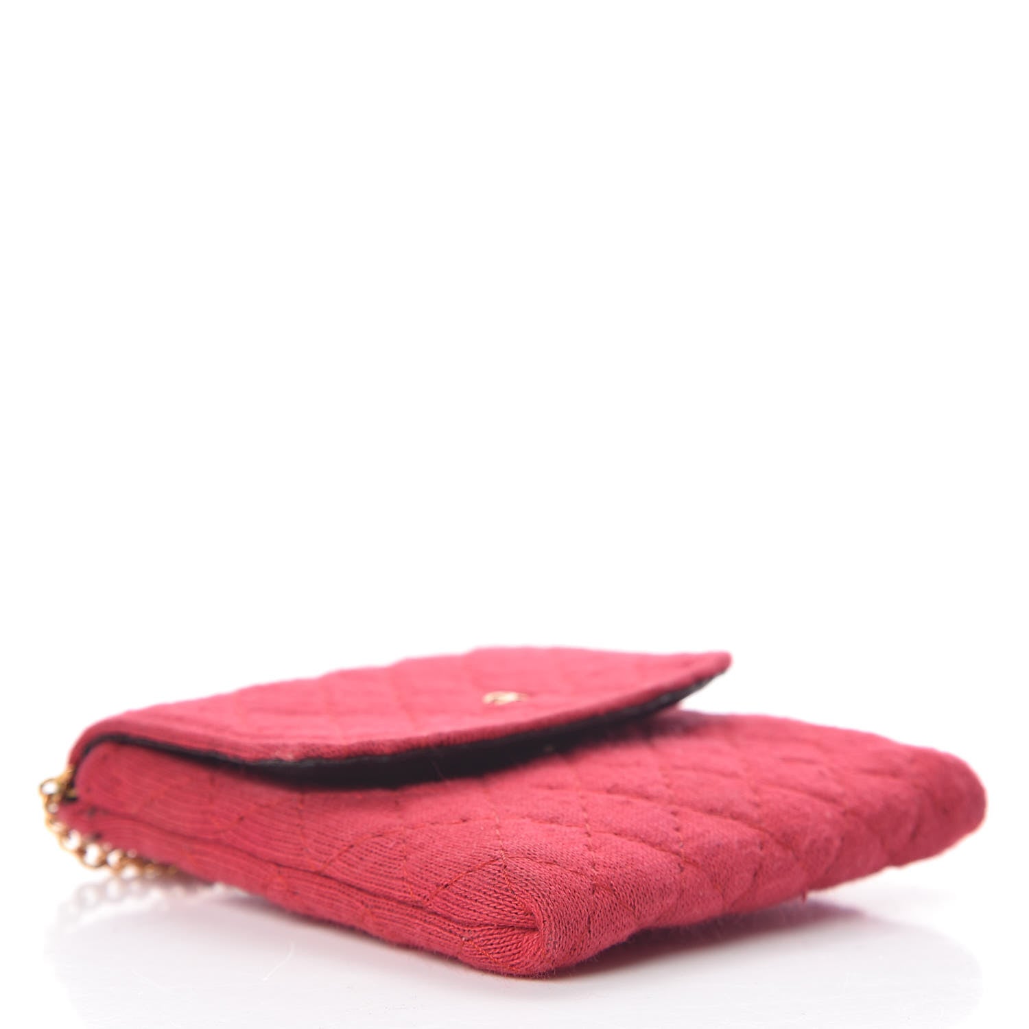 Chanel Knit Quilted Pouch Necklace Red 7 of 20