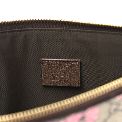 Gucci GG Supreme Monogram Bengal Zip Pouch Beige New Acero Crop Pink 6 of 8