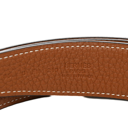 Hermes Box Togo 32mm Belt Strap 85 34 Black Gold 3 of 3