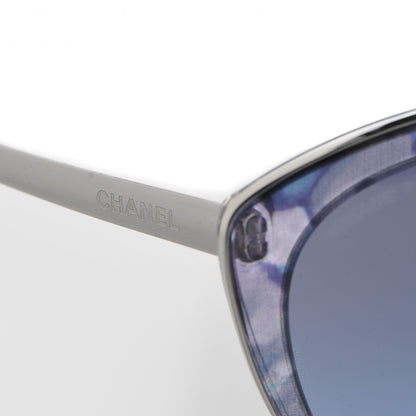 Chanel Acetate Butterfly Fall Sunglasses 4208 Blue 5 of 8