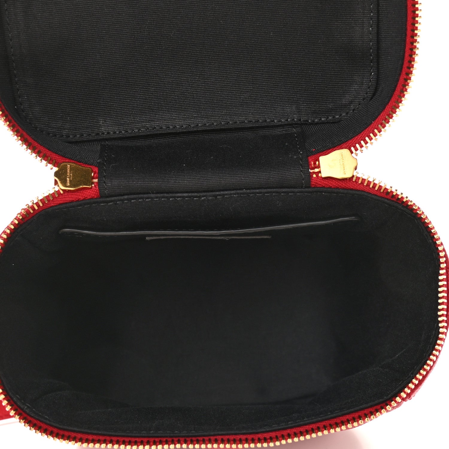 Saint Laurent Grain de Poudre Quilted 80's Vanity Bag Red 5 of 8