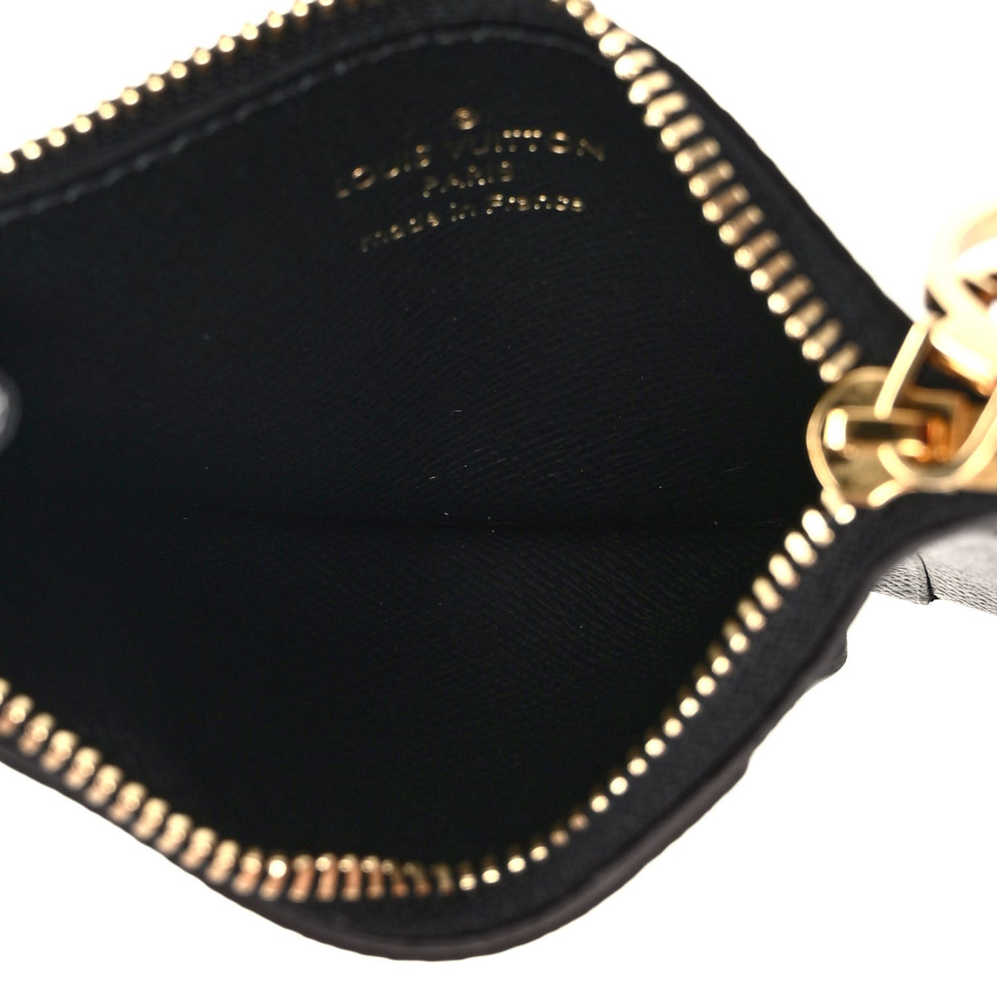 Reverse Monogram Zipped Romy Card Holder