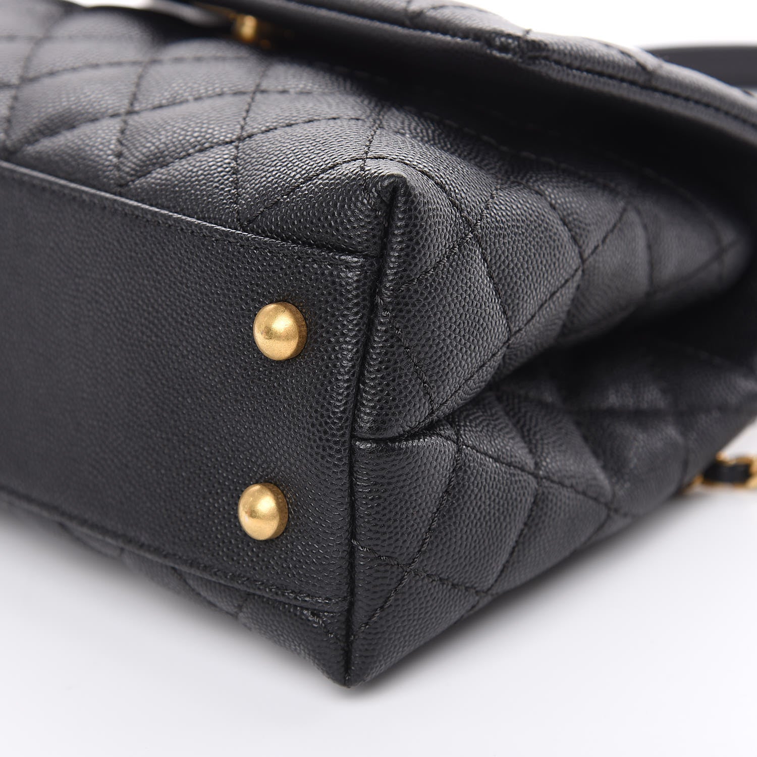 Chanel Caviar Quilted Mini Coco Handle Flap Black 9 of 10