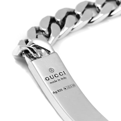 Gucci Sterling Silver GucciGhost Hamlet Skull ID Chain Bracelet 4 of 5