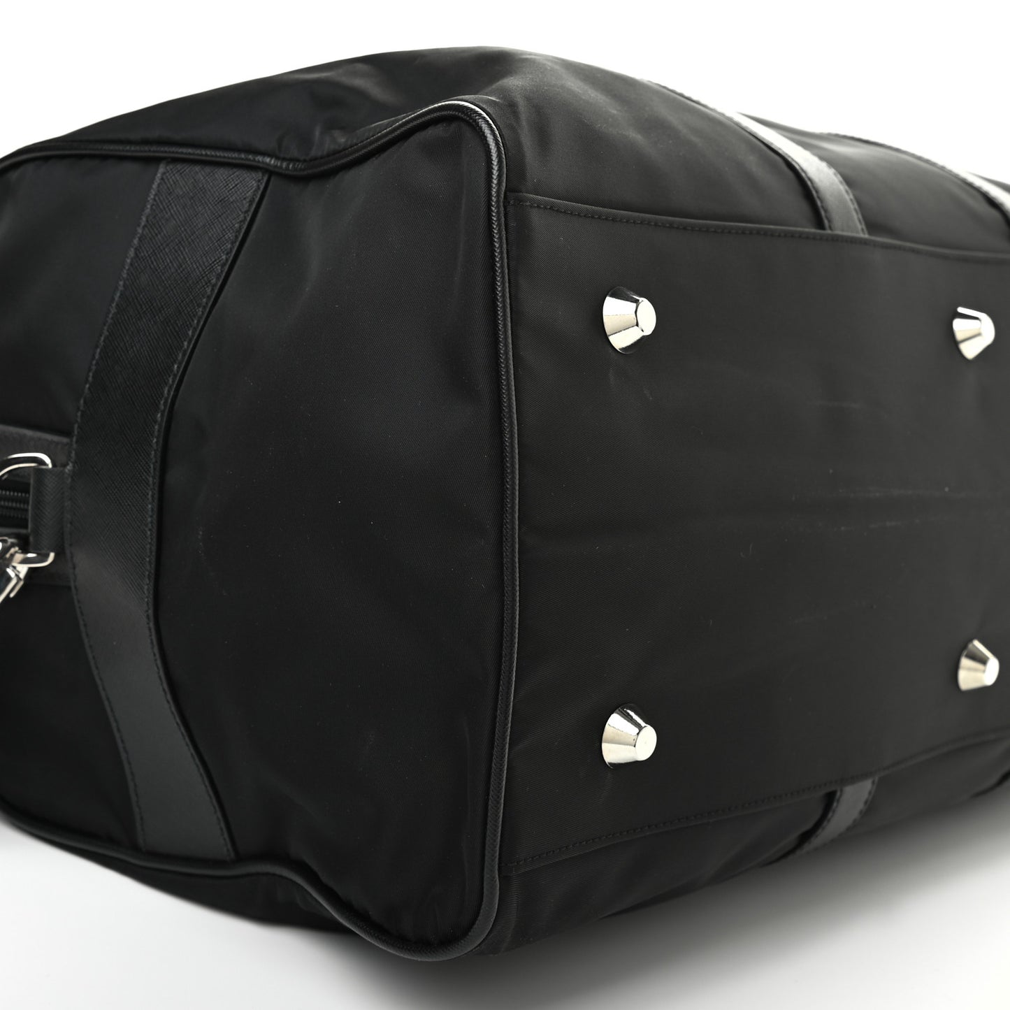 Tessuto Nylon Saffiano Duffle Black