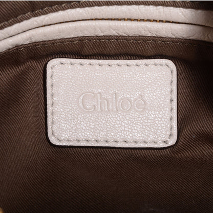 Chloe Calfskin Perforated Large Marcie Animation Satchel Porcelain 6 of 9