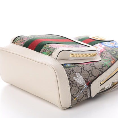Gucci GG Supreme Monogram Flora Web Small Ophidia Day Backpack White 6 of 9