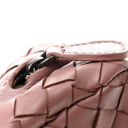 Bottega Veneta Nappa Intrecciato Small Chain Crossbody Dusty Rose 17 of 18