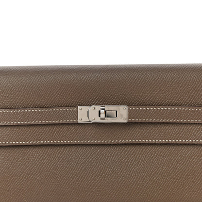 Hermes Epsom Kelly Longue Wallet Etoupe 7 of 11