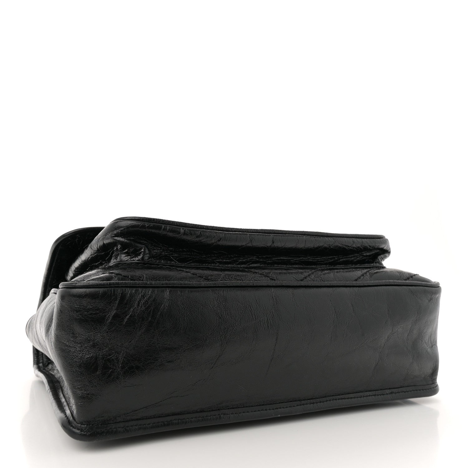 Saint Laurent Crinkled Calfskin Matelasse Monogram Large Niki Chain Satchel Black 4 of 10