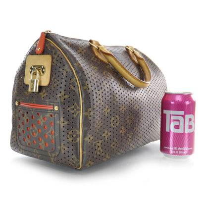 Louis Vuitton Monogram Perforated Speedy 30 Orange 3 of 6