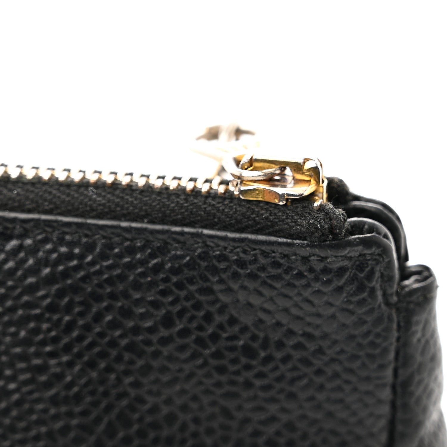 Chanel Caviar Timeless CC Cosmetic Pouch Bag Black 12 of 13