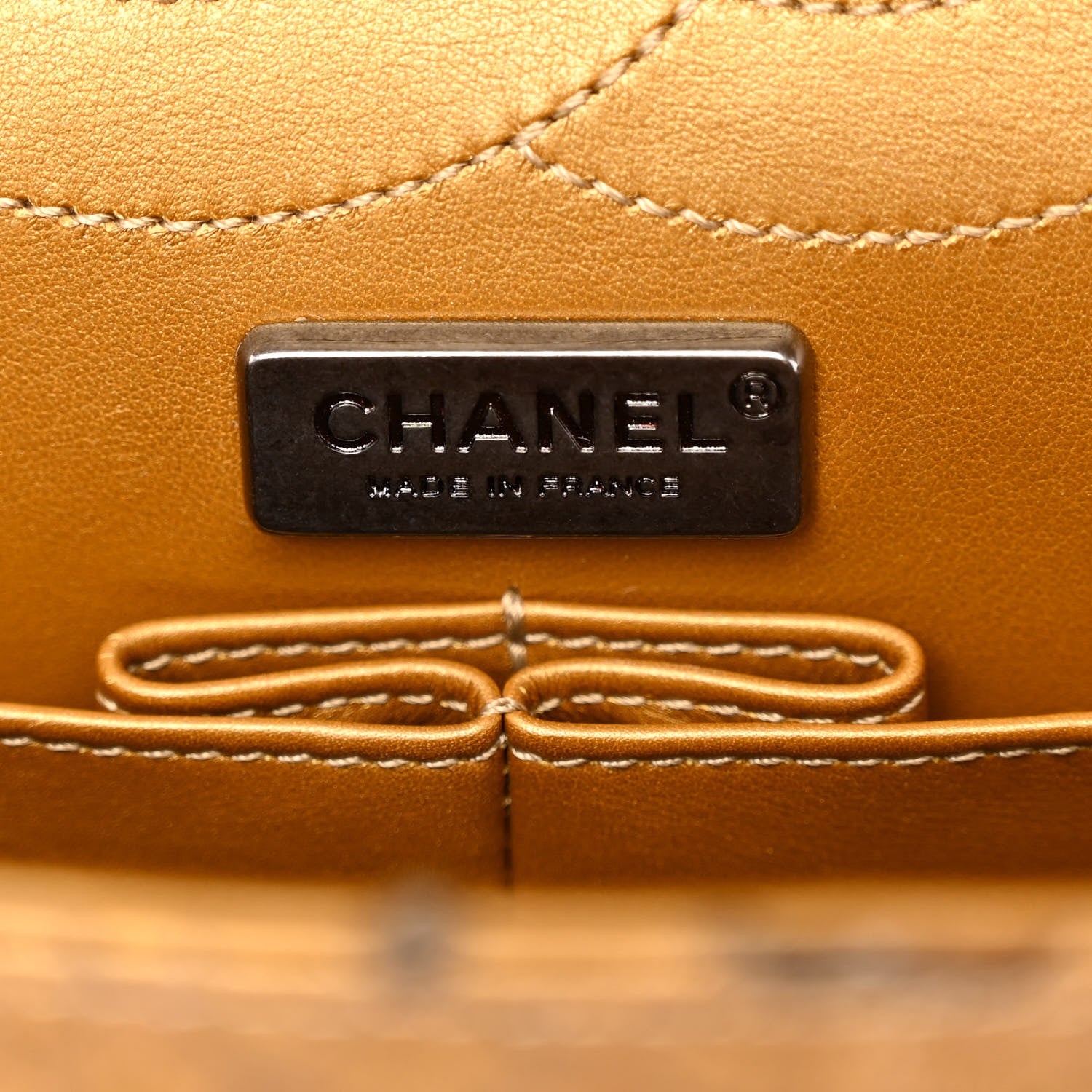Chanel Metallic Snakeskin 2.55 Reissue 226 Flap Gold 6 of 13